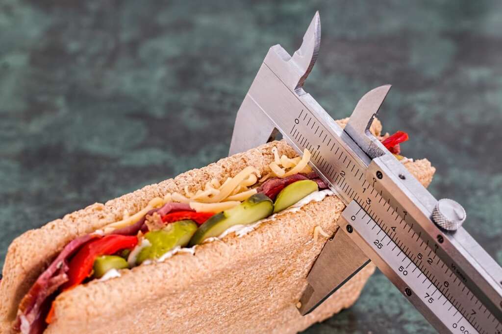 reducing portions by measuring the sandwich-funny joke